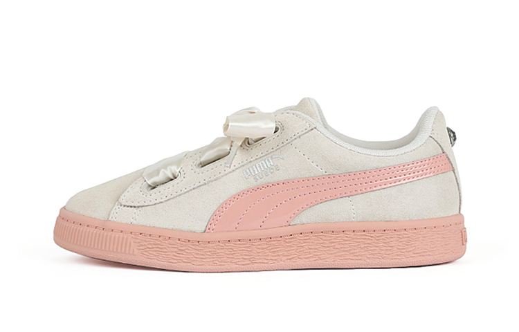 (Preschool) Puma Suede Heart Jewel Ps Casual Shoes Beige 365139-02