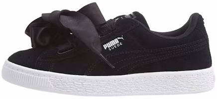 (Youth) Puma Suede Heart Little 'Satin Ribbon Black and White' 365010-03 (Youth) Puma Suede Heart Little 'Satin Ribbon Black and White' 365010-03