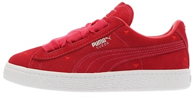 (Preschool) Puma Suede Heart Ps Sneakers Red 365136-01 (Preschool) Puma Suede Heart Ps Sneakers Red 365136-01