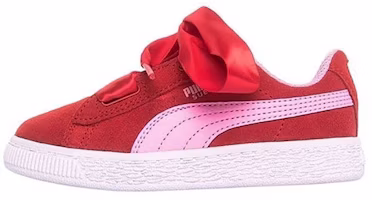 (Preschool) Puma Suede Heart Radicals 'Red White' 368948-01 (Preschool) Puma Suede Heart Radicals 'Red White' 368948-01