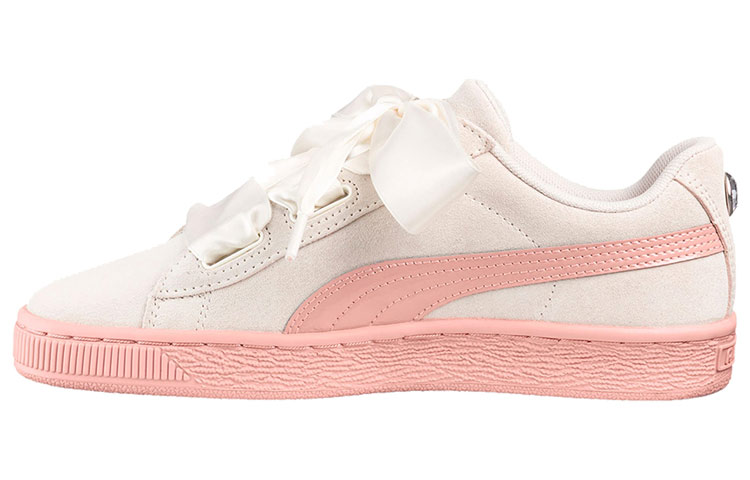 Buy PUMA 麂皮心 Safari 絲綢緞帶 低筒 板鞋 女款 卡其粉