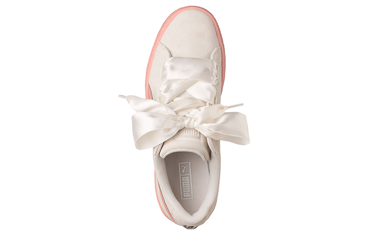 Lookbook PUMA 麂皮心 Safari 絲綢緞帶 低筒 板鞋 女款 卡其粉