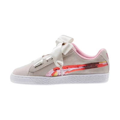 (PS) Puma Suede Heart Trailblazer K Casual Shoes Beige