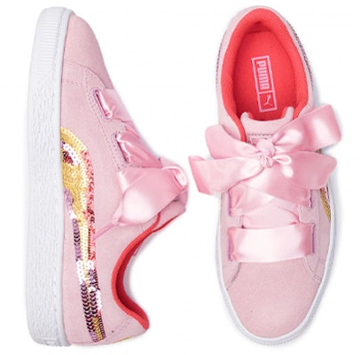(Preschool) Puma Suede Heart Trailblazer Sneakers K Pink/White 368953-01 Lookbook (Preschool) Puma Suede Heart Trailblazer Sneakers K Pink/White 368953-01