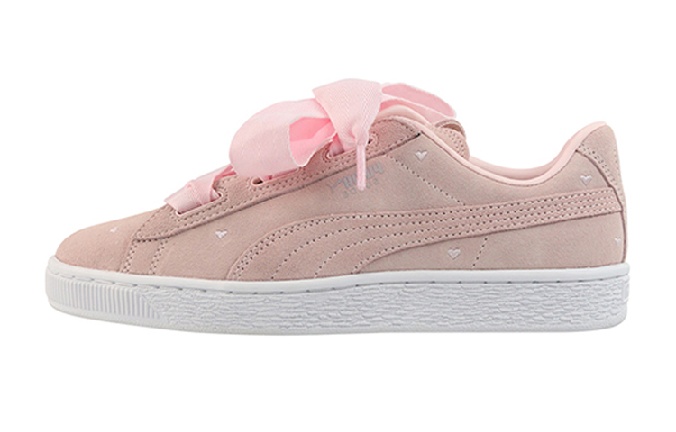 Buy 大童 PUMA Suede Heart Valentine 蝴蝶結休閒 低筒 兒童板鞋 粉
