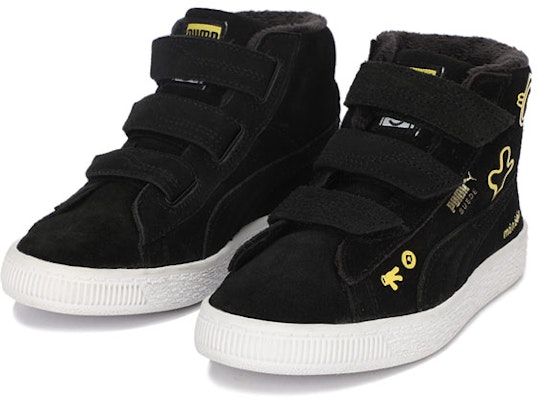 中童 PUMA Suede Minions Mid 休閒 中筒 兒童板鞋 黑色 Lookbook 中童 PUMA Suede Minions Mid 休閒 中筒 兒童板鞋 黑色