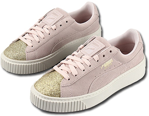 (PS) Puma Suede Platform Glam 'Pink Gold' Emas Jambu 364921-04 Order (PS) Puma Suede Platform Glam 'Pink Gold' Emas Jambu 364921-04