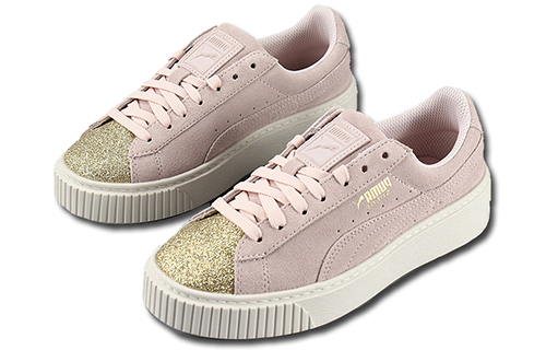 Order PUMA 絨面輝煌金 高筒 滑板鞋 男女款 粉色