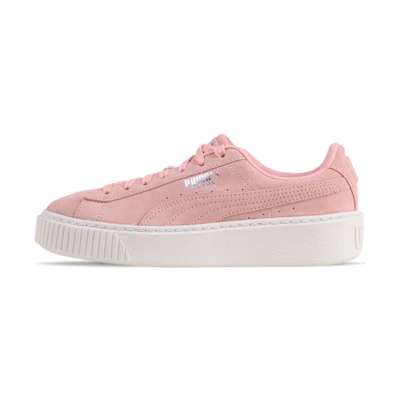 (PS) Puma Suede Platform Super Jewel (Big Kid) Pink