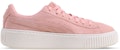(PS) Puma Suede Platform Super Jewel (Big Kid) Merah Jambu 368993-01