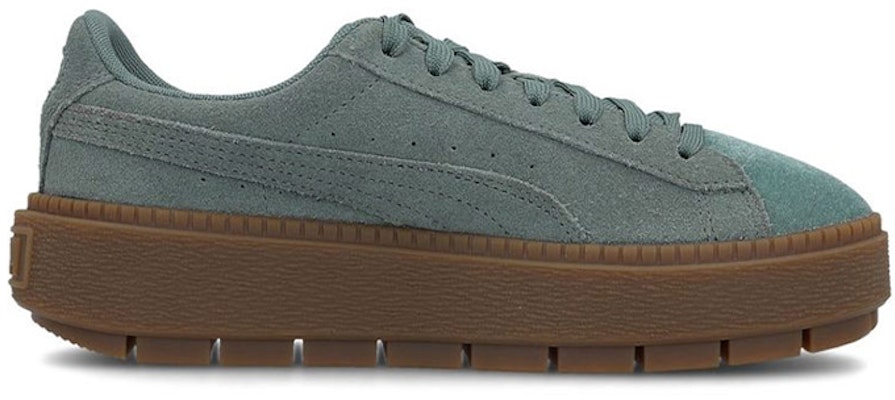 (Preschool) Puma Suede Platform Trace Velor 'Warm Green' 366696-02 Order (Preschool) Puma Suede Platform Trace Velor 'Warm Green' 366696-02