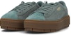 (PS) Puma Suede Platform Trace Velor 'Hijau Hangat' 366696-02