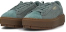 Shop (PS) Puma Suede Platform Trace Velor 'Hijau Hangat' 366696-02
