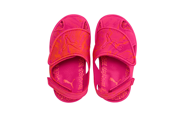 Lookbook (PS) Sandales d''été Puma 2 Minimalistes Ouvertes Rose Marbré 369498-03