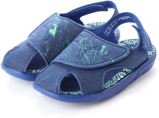 (Preschool) Puma Summer Sandals 2 Marble Sandal Blue 369498-02 Shop (Preschool) Puma Summer Sandals 2 Marble Sandal Blue 369498-02