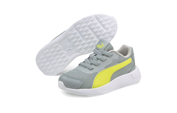 Lookbook (PS) Puma Taper AC Sneaker Grau/Gelb 374241-08