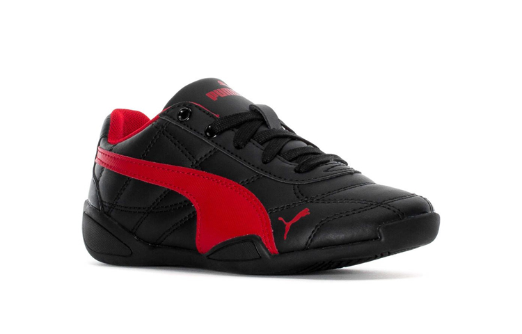 Lookbook 中童 PUMA Tune Cat 3 輕便耐磨防滑 低筒 童鞋 跑步鞋 黑紅