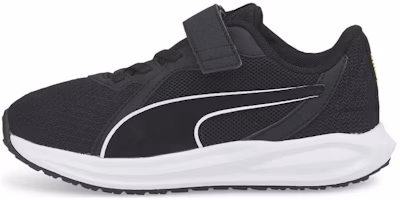 (Preschool) Puma Twitch Runner 'Black White' 384538-01 (Preschool) Puma Twitch Runner 'Black White' 384538-01