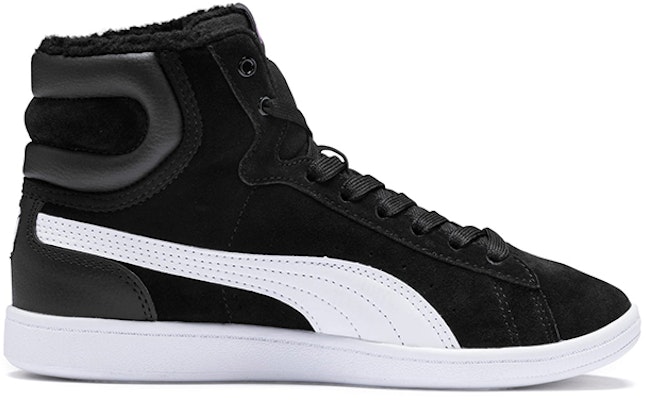 (PS) Sepatu Kasual Puma Vikky Mid Fur Fleeced Hitam/Putih 366854-01 Order (PS) Sepatu Kasual Puma Vikky Mid Fur Fleeced Hitam/Putih 366854-01