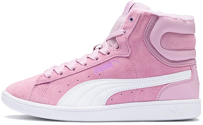 (Preschool) Puma Vikky Mid Fur Fleeced Casual Board Shoes Pink/White 366854-02 Buy (Preschool) Puma Vikky Mid Fur Fleeced Casual Board Shoes Pink/White 366854-02