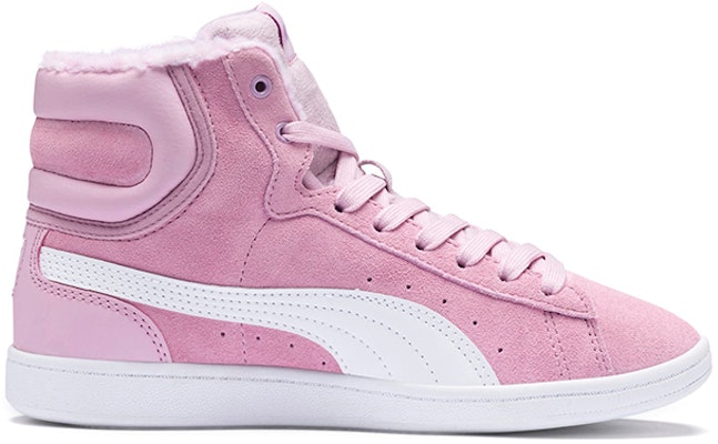 (PS) Puma Vikky Mid Bulu Sepatu Kasual Papan Pink/Putih 366854-02 Order (PS) Puma Vikky Mid Bulu Sepatu Kasual Papan Pink/Putih 366854-02