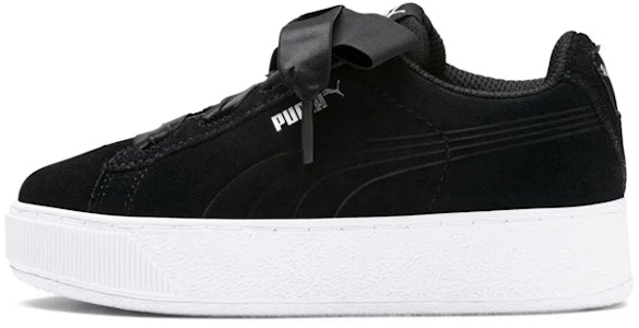(PS) プーマ ビッキー プラットフォーム リボン PS (黒) 367643-03 Buy (PS) プーマ ビッキー プラットフォーム リボン PS (黒) 367643-03