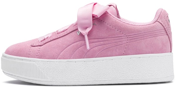 (PS) プーマ ビッキー プラットフォーム リボン PS ピンク 367643-05 Buy (PS) プーマ ビッキー プラットフォーム リボン PS ピンク 367643-05