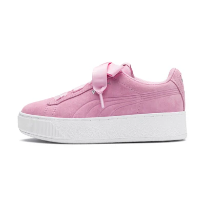 (PS) Puma Vikky Platform Ribbon Ac Ps Casual Shoes Pink