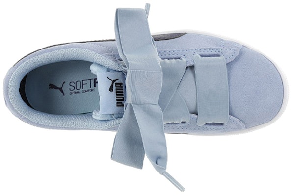 中童 PUMA Vikky Ribbon AC PS 低筒 兒童板鞋 藍 Lookbook 中童 PUMA Vikky Ribbon AC PS 低筒 兒童板鞋 藍