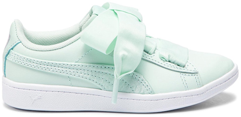 中童 PUMA Vikky Ribbon L Satin AC 蝴蝶結 休閒 低幫 兒童板鞋 薄荷綠 Order 中童 PUMA Vikky Ribbon L Satin AC 蝴蝶結 休閒 低幫 兒童板鞋 薄荷綠