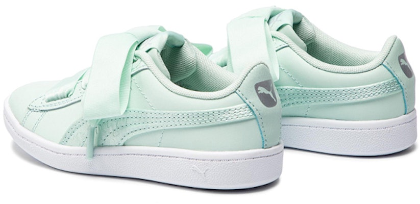 中童 PUMA Vikky Ribbon L Satin AC 蝴蝶結 休閒 低幫 兒童板鞋 薄荷綠 Shop 中童 PUMA Vikky Ribbon L Satin AC 蝴蝶結 休閒 低幫 兒童板鞋 薄荷綠