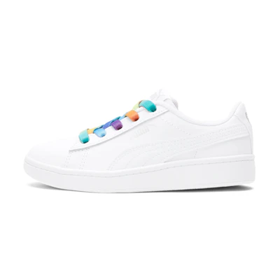 (PS) Puma Vikky v2 Rainbow Leisure Board Shoes White