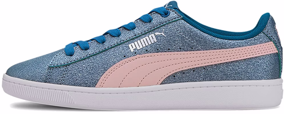 大童 PUMA Vikky v2 閃耀 休閒 低筒 兒童滑板鞋 藍粉白 Buy 大童 PUMA Vikky v2 閃耀 休閒 低筒 兒童滑板鞋 藍粉白