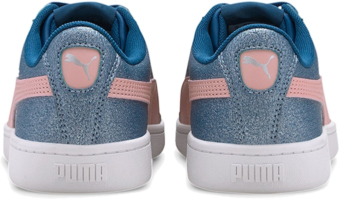 大童 PUMA Vikky v2 閃耀 休閒 低筒 兒童滑板鞋 藍粉白 Shop 大童 PUMA Vikky v2 閃耀 休閒 低筒 兒童滑板鞋 藍粉白