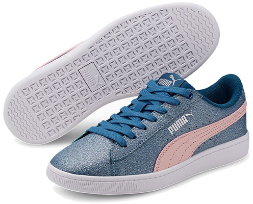 大童 PUMA Vikky v2 閃耀 休閒 低筒 兒童滑板鞋 藍粉白 Purchase 大童 PUMA Vikky v2 閃耀 休閒 低筒 兒童滑板鞋 藍粉白