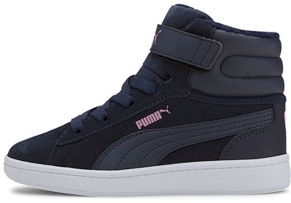 (Preschool) Puma Vikky V2 Mid Fur Fleeced Casual Board Shoes Blue/Pink 370623-04 Buy (Preschool) Puma Vikky V2 Mid Fur Fleeced Casual Board Shoes Blue/Pink 370623-04