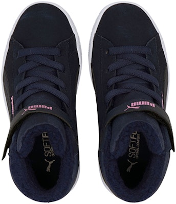 (Preschool) Puma Vikky V2 Mid Fur Fleeced Casual Board Shoes Blue/Pink 370623-04 Lookbook (Preschool) Puma Vikky V2 Mid Fur Fleeced Casual Board Shoes Blue/Pink 370623-04