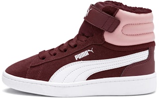 (Preschool) Puma Vikky v2 Mid Fur 'Red White' 370623-01 (Preschool) Puma Vikky v2 Mid Fur 'Red White' 370623-01