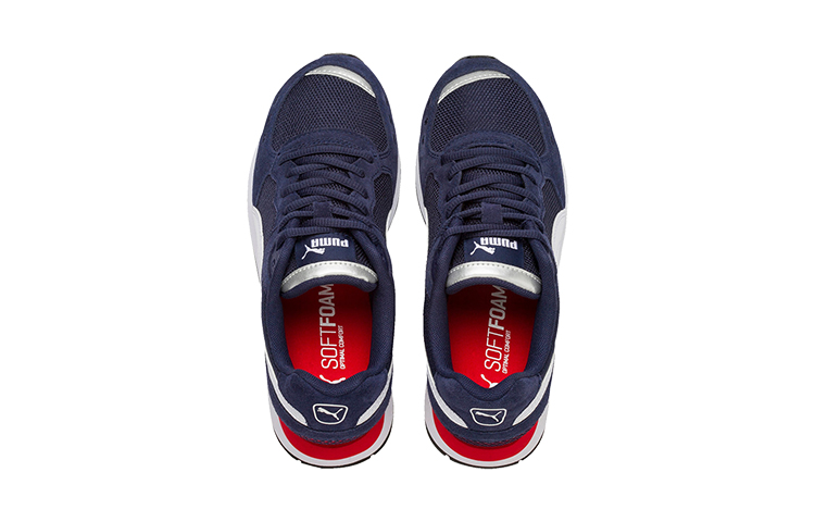 Lookbook (JR) Sepatu Lari Puma Vista Low Top Warna Biru/Putih/Merah 369539-02