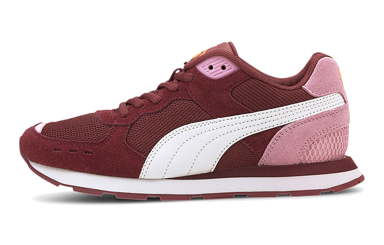 (Youth) Puma Vista Low Top Running Shoes Pink/White/Red 369539-12