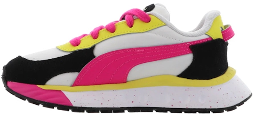 (Preschool) Puma Wild Rider 'Rollin' - Pink Glow Yellow' 384443-01 Buy (Preschool) Puma Wild Rider 'Rollin' - Pink Glow Yellow' 384443-01