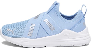 (Youth) Puma Wired Run Slip On 'Blue White' 381994-12 (Youth) Puma Wired Run Slip On 'Blue White' 381994-12