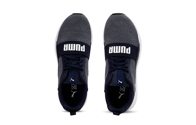Lookbook (JR) Puma Wired Knit Sepatu Lari Low Top Putih/Biru 367381-08