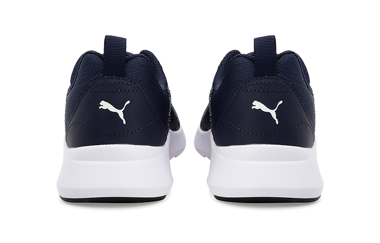 Shop (JR) Puma Wired Knit Sepatu Lari Low Top Putih/Biru 367381-08