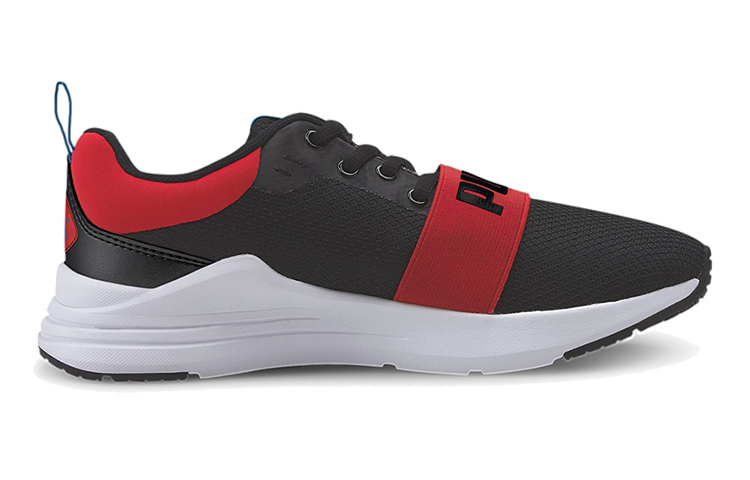 Order (PS) Puma Wired Run Agile Imeva (Big) Schoenen Zwart/Rood/Wit 374433-02