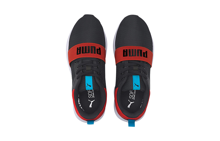 Lookbook (PS) Puma Wired Run Agile Imeva (Big) Schoenen Zwart/Rood/Wit 374433-02