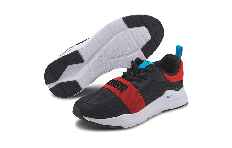 Purchase (PS) Puma Wired Run Agile Imeva (Big) Schoenen Zwart/Rood/Wit 374433-02