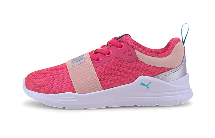 (Preschool) Puma Wired Run Agile Imeva Low-Top Sneakers Pink/White/Silver 374434-03