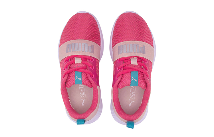 Lookbook (PS) Puma Wired Run Agile Imeva Lage Sneakers Roze/Wit/Zilver 374434-03