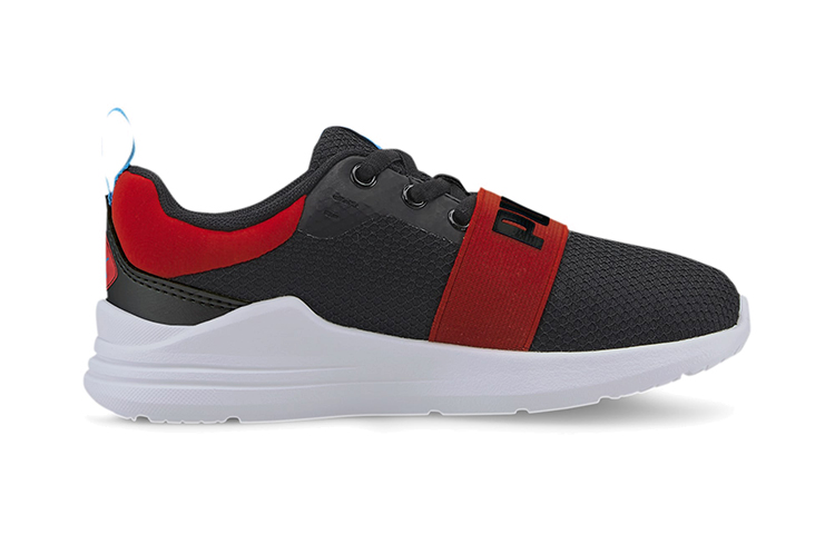 Order (PS) Puma Wired Run Agile Imeva Lage Hardloopschoenen Zwart/Wit 374434-02